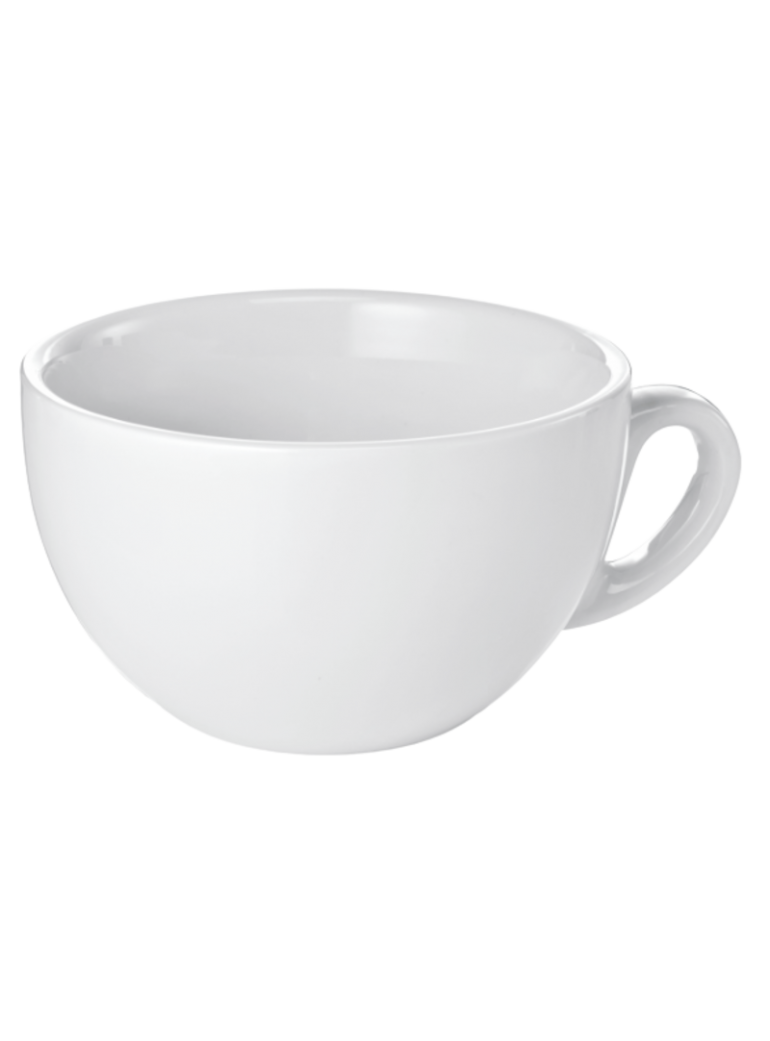 Cup for tea 200 ml. Porcelain. White.