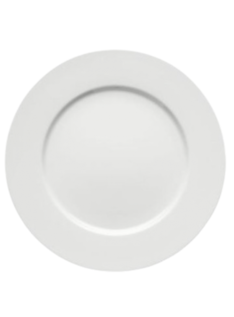 The plate is deep. Series Isabel, D 27 cm. Porcelain white.