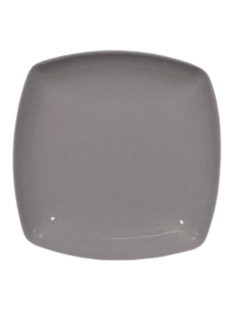 Plate 31 cm. x 31 x cm. MEDRI Series TIKIO GRIGIO. Porcelain, gray.