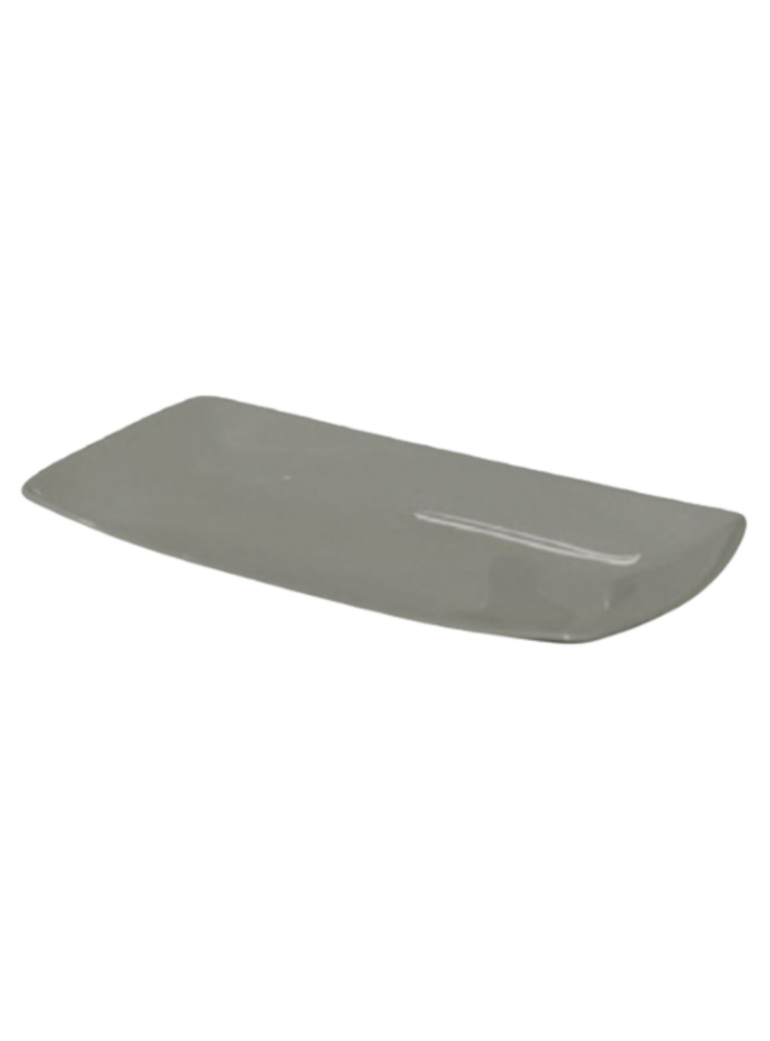 Lėkštė 30 x 18 cm. Tokio grigio, porcel.