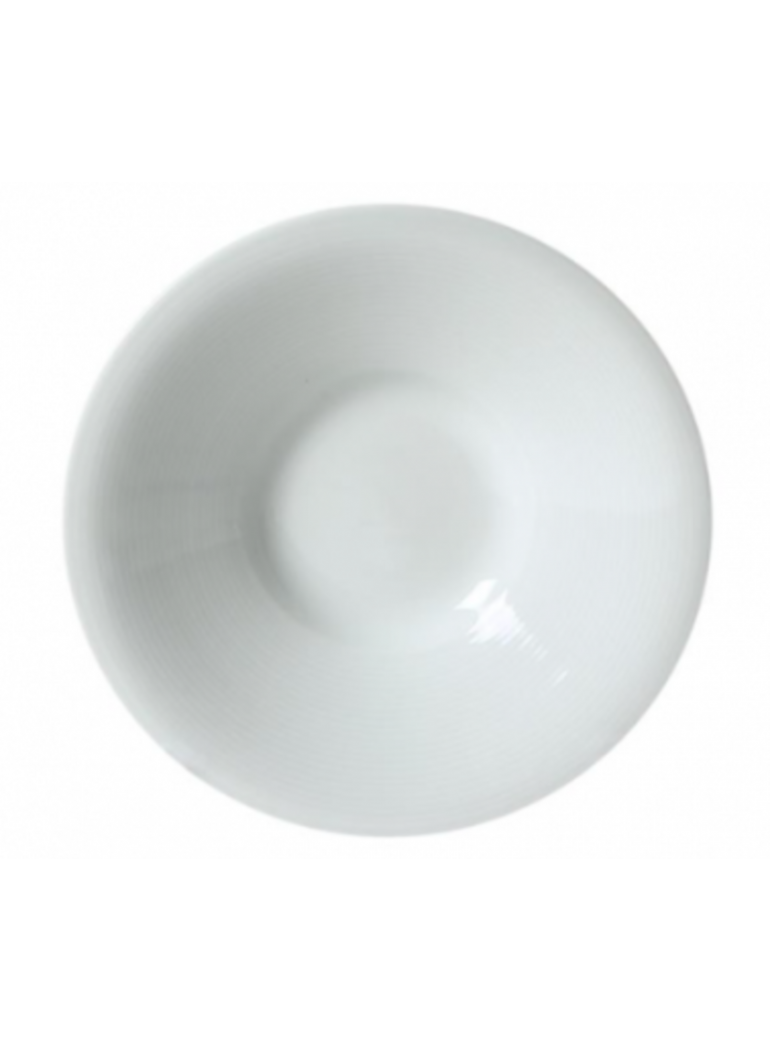 Plate 24 cm. MEDRI  Series Chalton, deep. Porcelain, white.