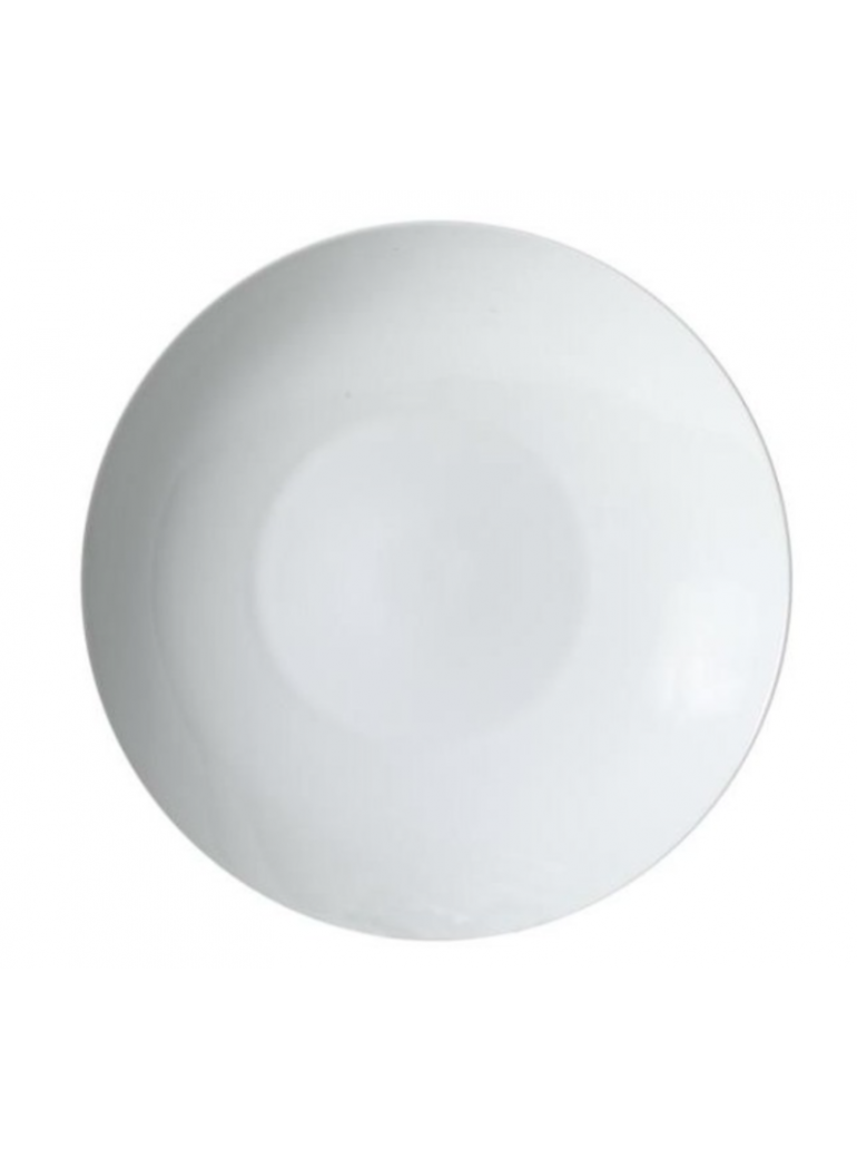 Plate D24 cm. MEDRI Line Saturno Coupe (025), Costa Verde, deep, white. Porcelain.