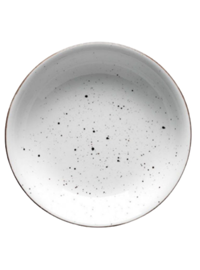 Lėkštė 20 cm. PORVASAL DOTS WHITE Serija. Gilis. Porcelianas, baltas.
