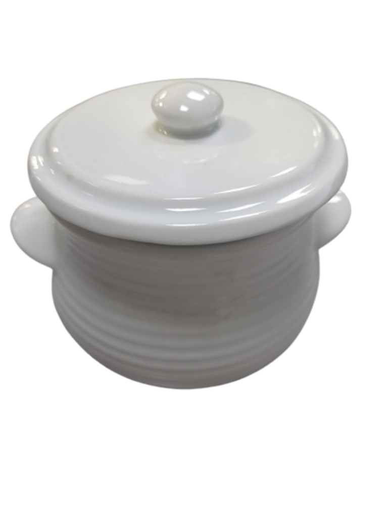 Bowl cover RICON. D10 X 2.5 cm. Porcelain. White.