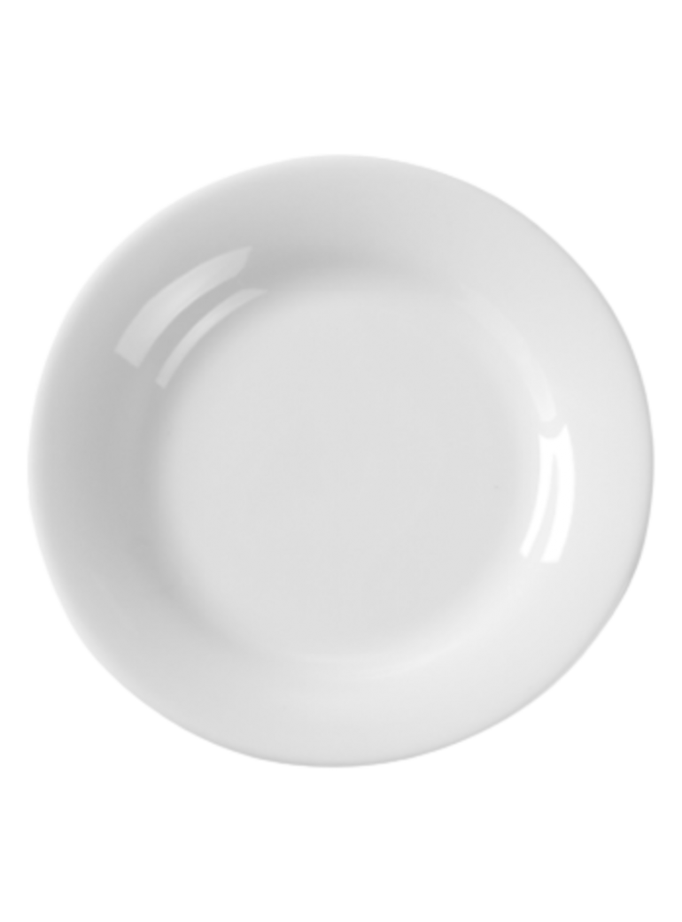 Plate WAS. D16 cm. Porcelain, white.