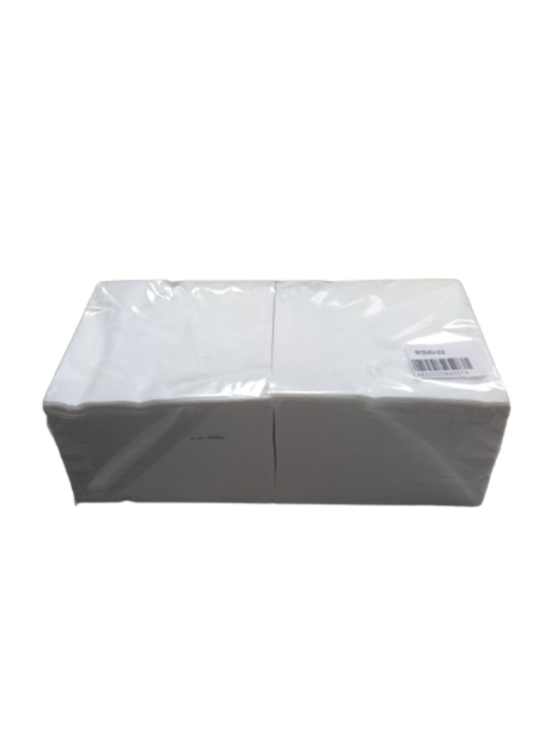 Servetėlės 24 cm 1 sl. baltos (400)