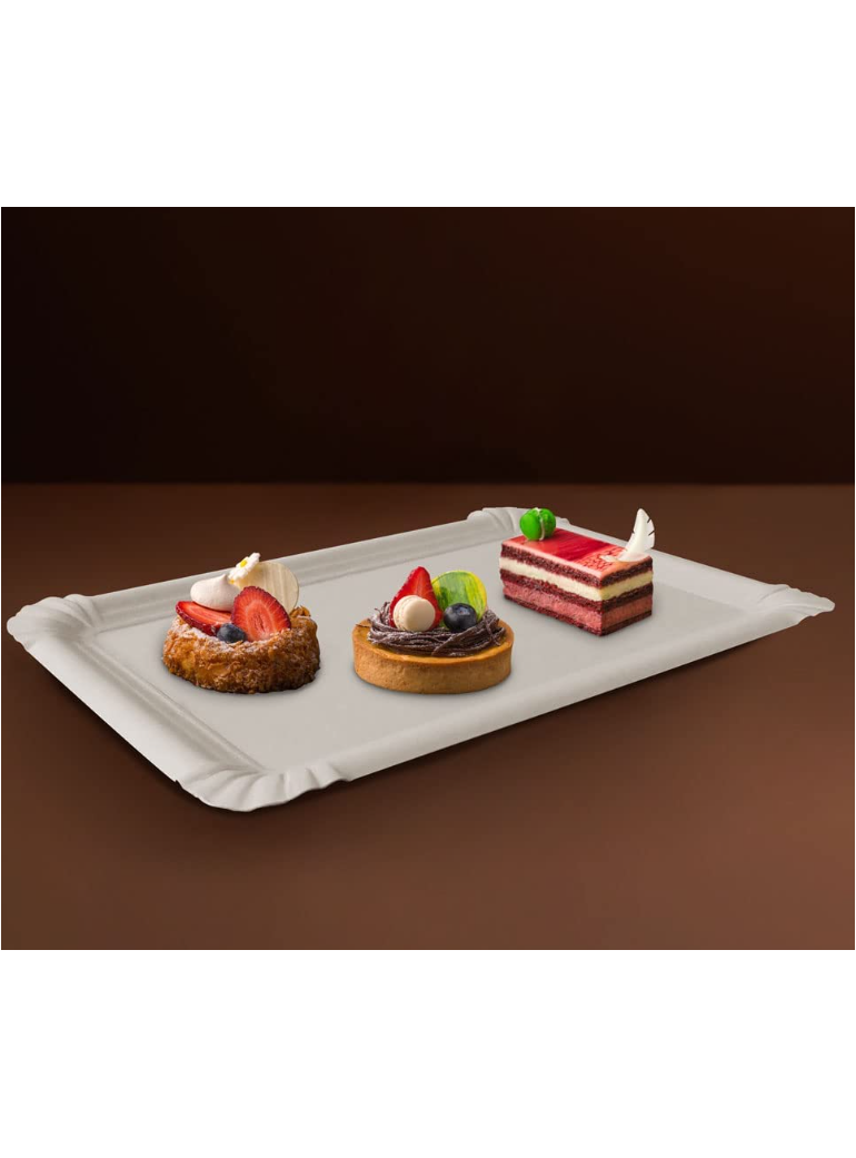 Vienk. lėkštės 13x20 cm popierinės Clay (250)