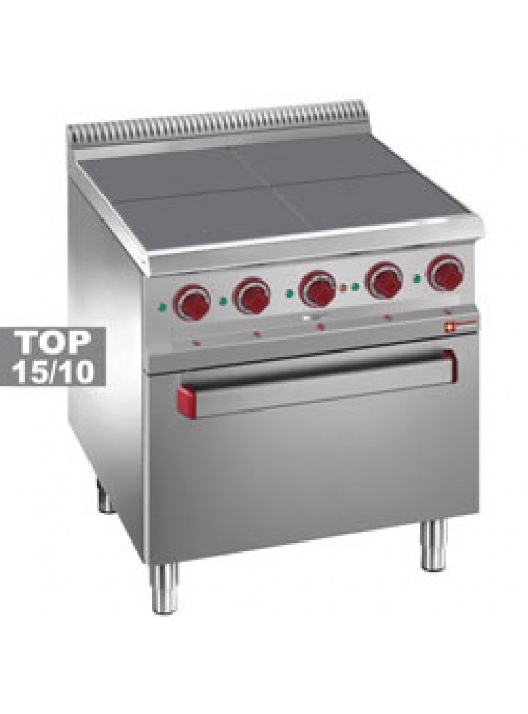 Diamond electric stove with smooth surface, 4 hotplates, with Optima 700 oven