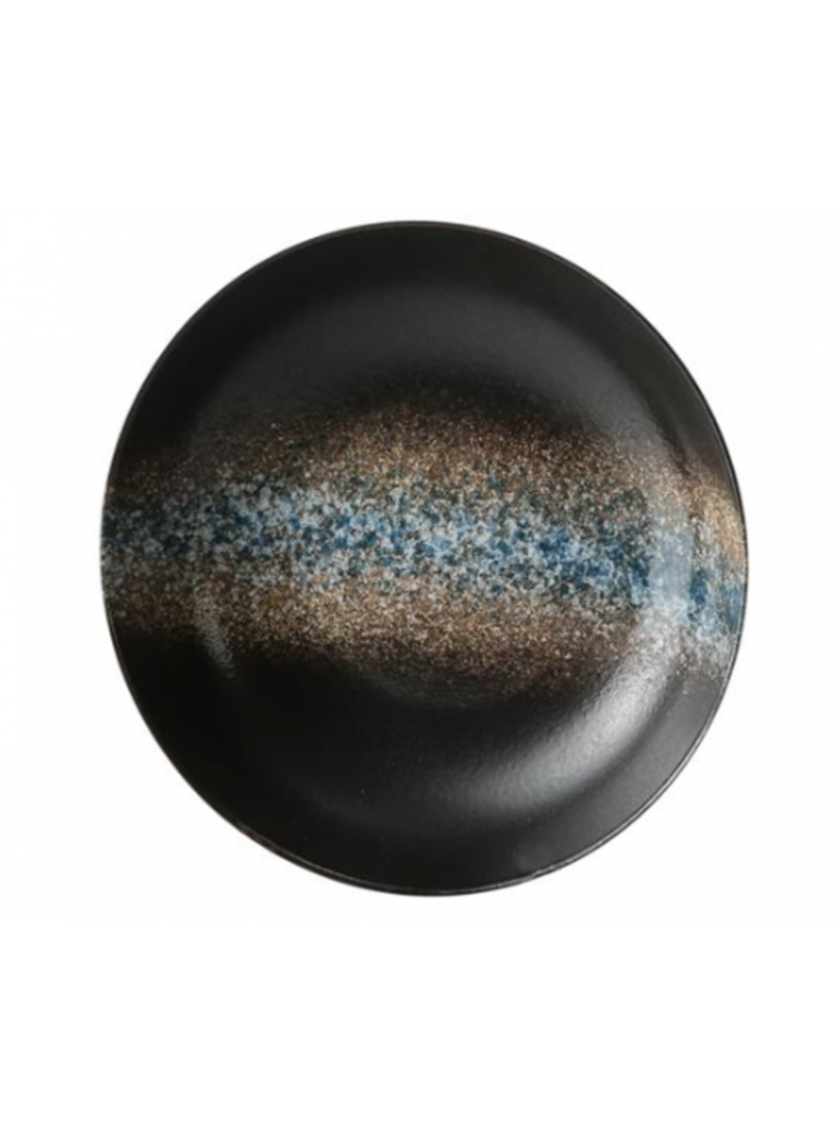 Soup plate 19 cm Moon Blu porcelain