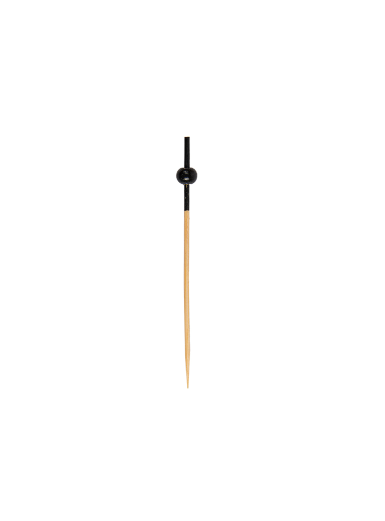 Bamboo pins 9cm Black Bubble (100)