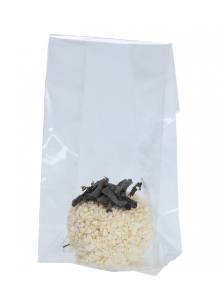 Maišelis 80+50 x 240 mm. skaidrus (100)