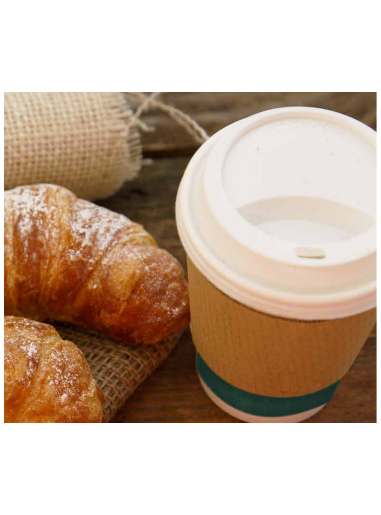 Dangteliai stiklinei pop 240 ml. BALTAS (100)