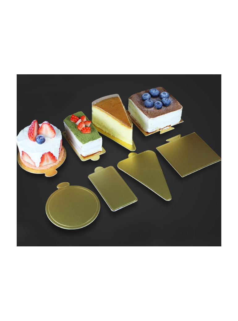 Padėkliukas pyragaičiui 8x8 cm dvipusis rud/vanil (200)