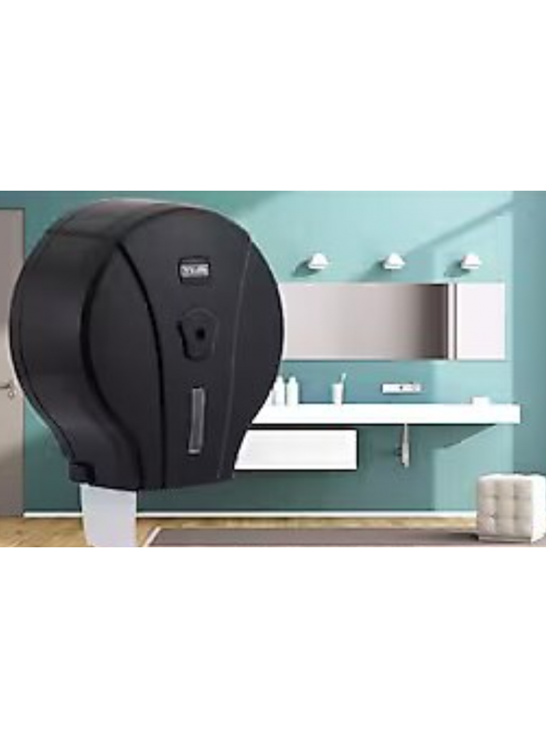 Laikiklis tualetiniam popieriui 24 cm juodas