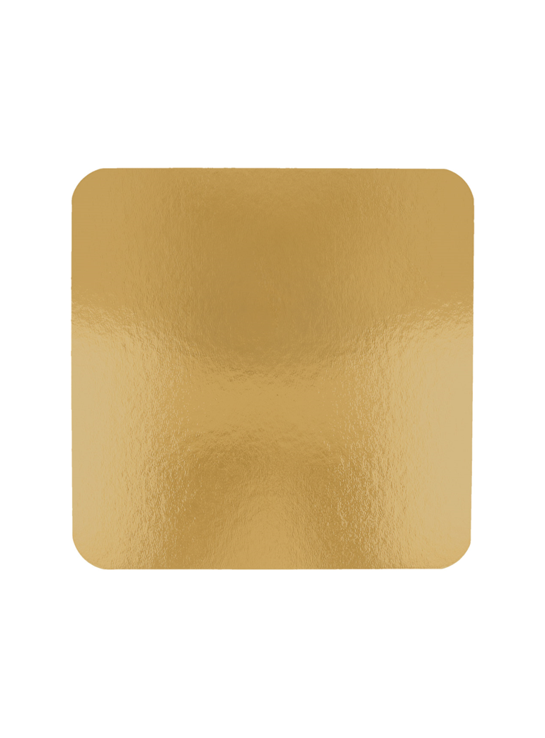 Padėkliukas po tortu 24x24 cm dvipusis auks/juod (50) (įpak)