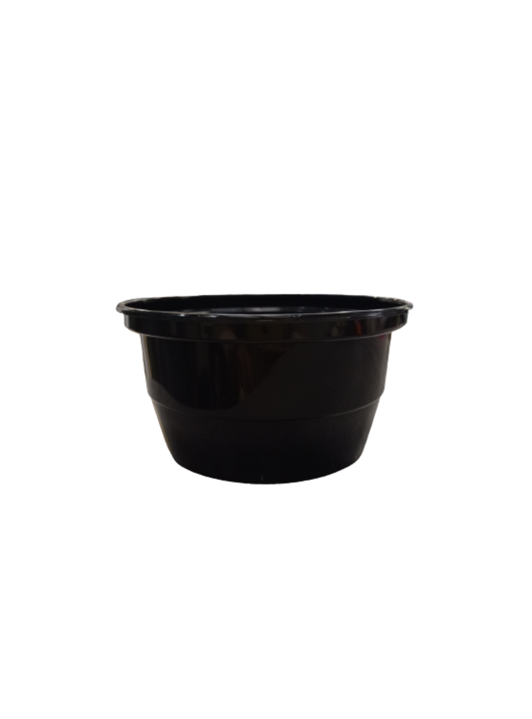 Vienk. indelis PP 460 ml, juodas (50)