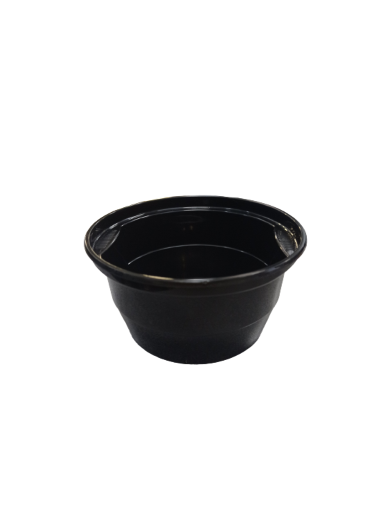 Vienk. indelis PP 460 ml, juodas (50)