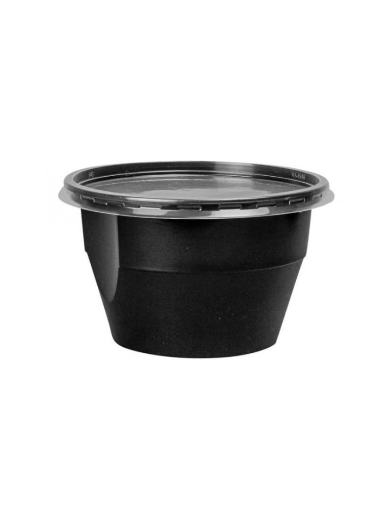 Vienk. indelis PP 460 ml, juodas (50)