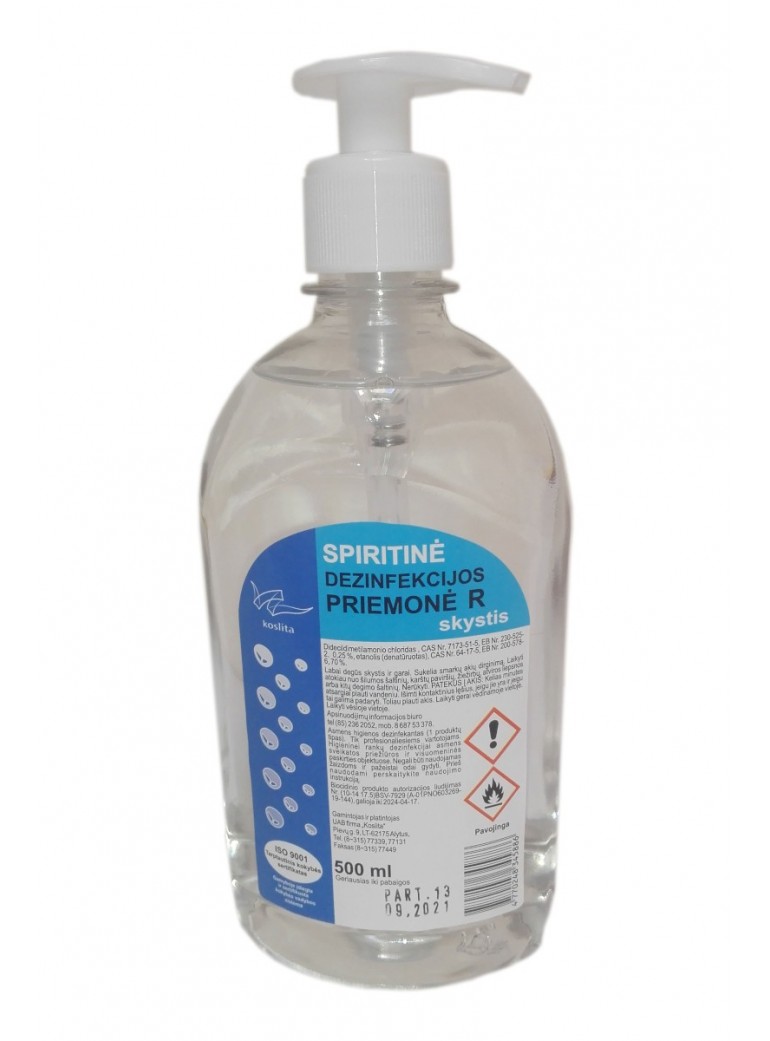 Liquid soap for disinfection 500 ml. Liquid soap for disinfection 500 ml.