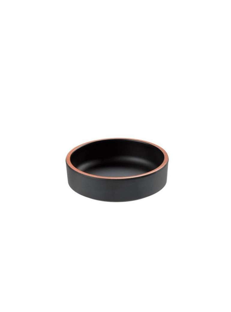 Dubenelis apvalus Ø15,3 x 4 juodas / terracotta, melamino Dubenelis apvalus Ø15,3 x 4 juodas / terracotta, melamino