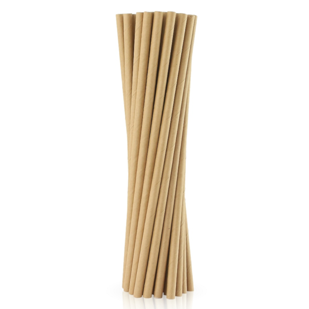 Brown straws (paper, Ø6 x...