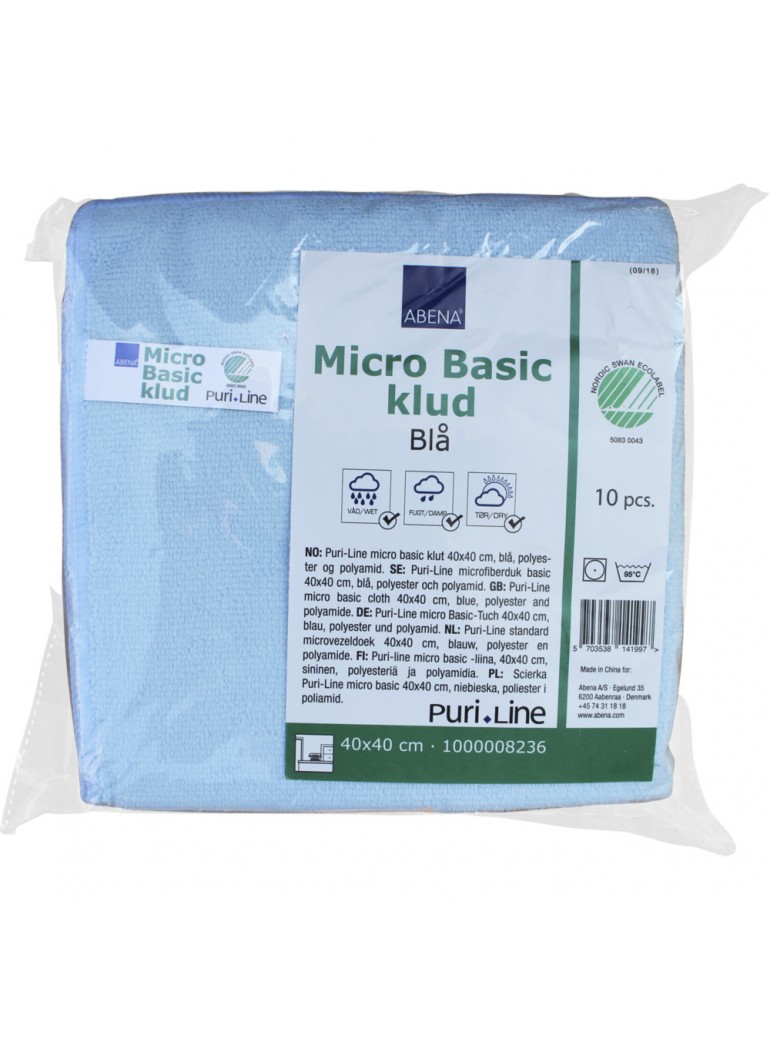 Šluostė mikrofibrinė (40 x 40 cm., mėlyna)