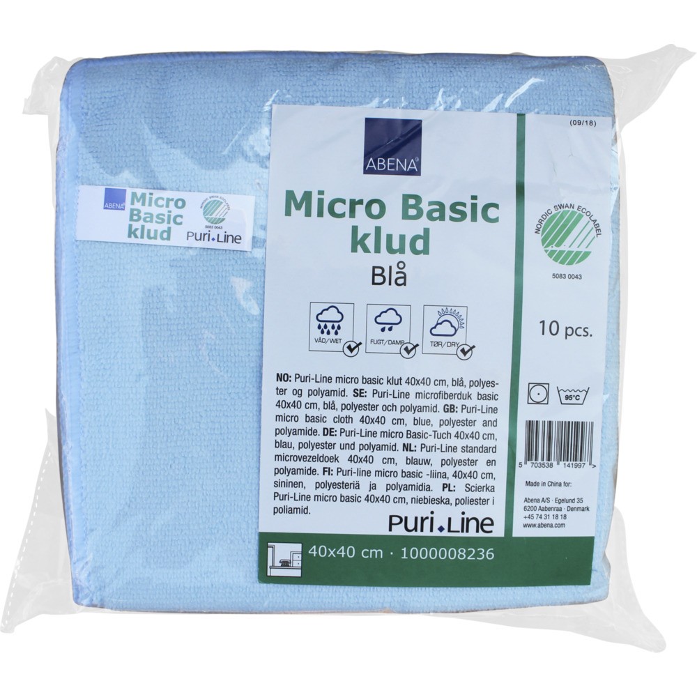 Šluostė mikrofibrinė (40 x 40 cm., mėlyna)