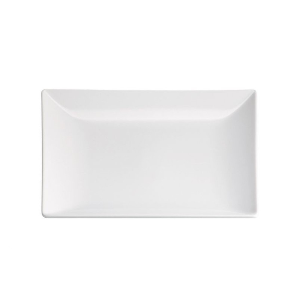 Plate STONEWARE MING II (white, rectangular 20 x 13 x 2 cm.) Plate STONEWARE MING II (white, rectangular 20 x 13 x 2 cm.)