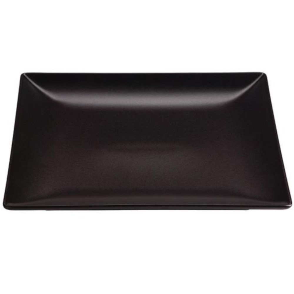 Plate STONEWARE MING II (black, square 30 x 30 x 2.5 cm.) Plate STONEWARE MING II (black, square 30 x 30 x 2.5 cm.)