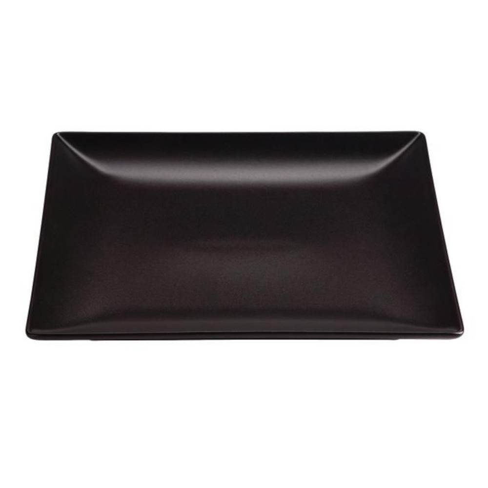 Plate STONEWARE MING II (black, square 26 x 26 x 2.5 cm.)