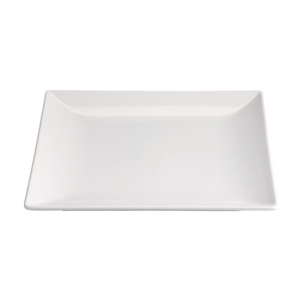 Plate STONEWARE MING II (white, square 24 x 24 x 2.5 cm.)