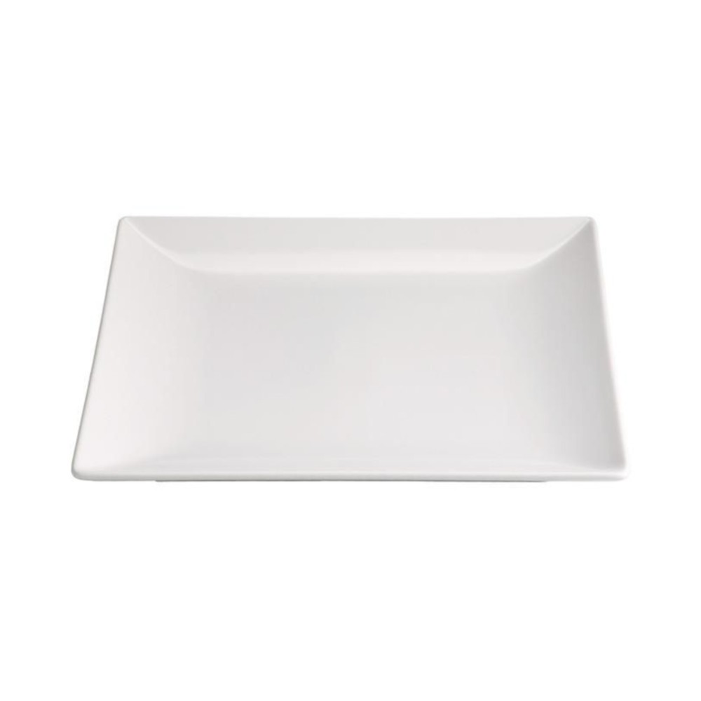 Plate STONEWARE MING II (white, square 21 x 21 x 2 cm.) Plate STONEWARE MING II (white, square 21 x 21 x 2 cm.)