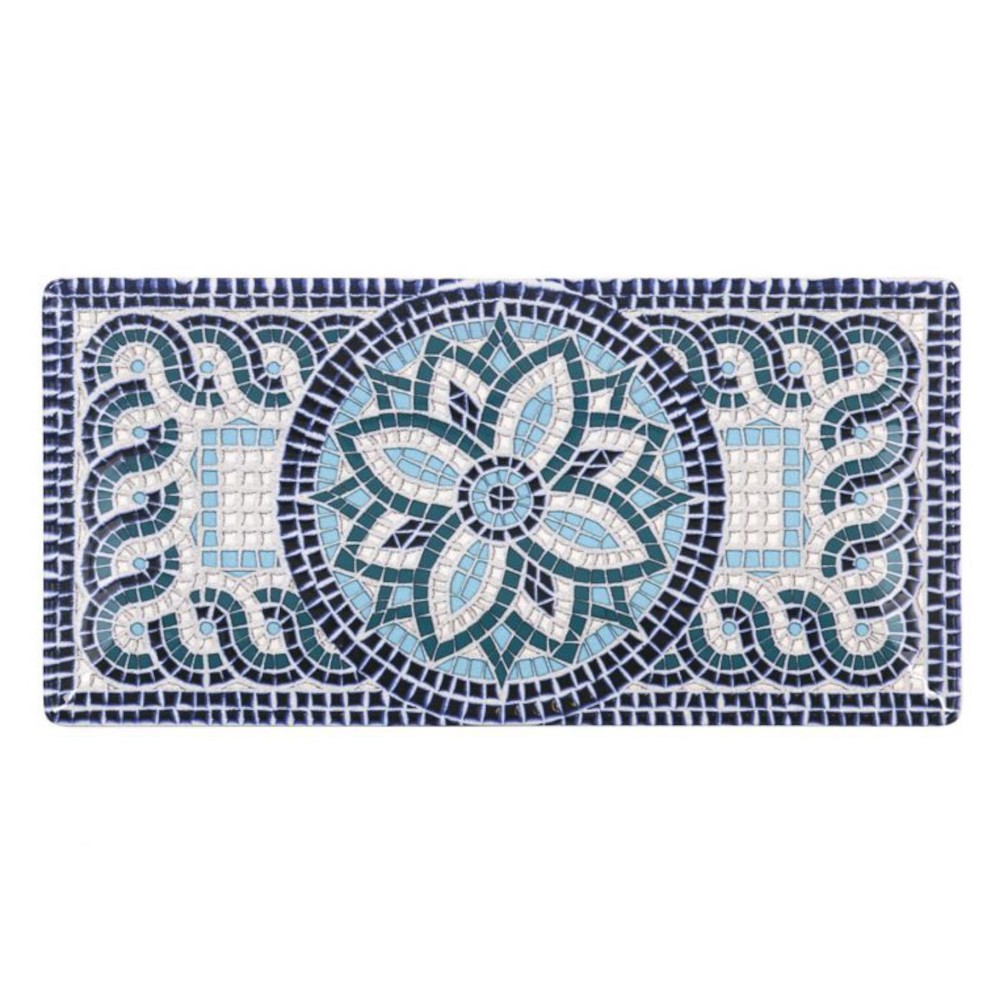 Lėkštė stačiakampė MING II MAYOLICA, 30 x 15 x 2 cm. porcel.