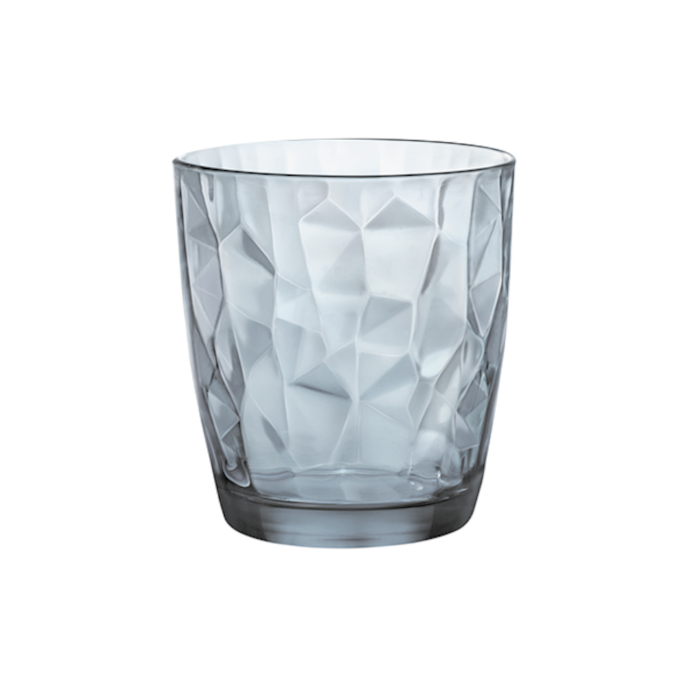 Stiklinės 30 cl. Diamond mėlyna