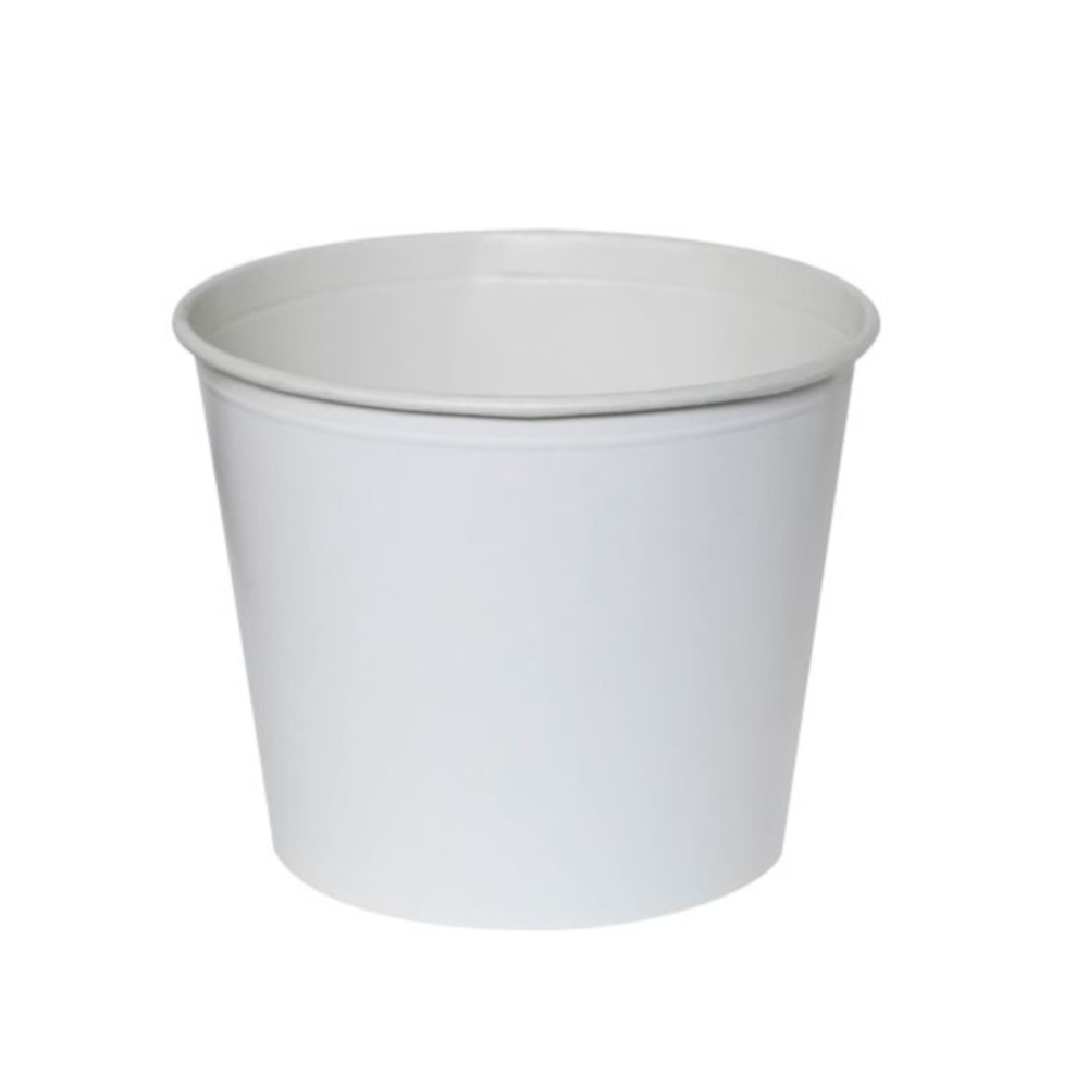 Disposable paper bucket with lid (2950 ml., 27 pcs.)