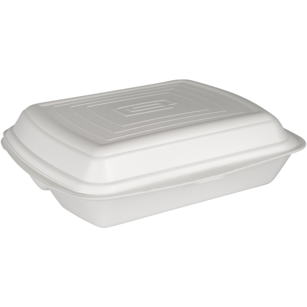 Vienkartinė dėžutė pietums (putplastis, 2 dalių, 125 vnt.)