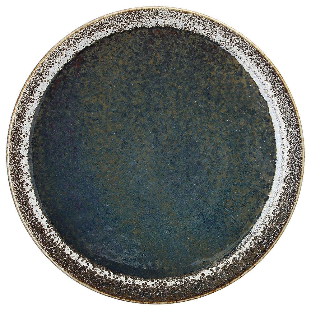 Lėkštė D 21 cm BLOOM BLUE AND BROWN, porcel. Lėkštė D 21 cm BLOOM BLUE AND BROWN, porcel.