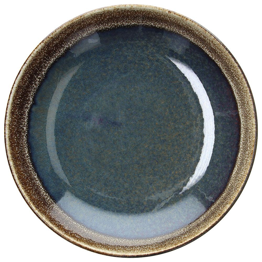 Deep plate D 26 cm BLOOM BLUE AND BROWN, porcelain. Deep plate D 26 cm BLOOM BLUE AND BROWN, porcelain.