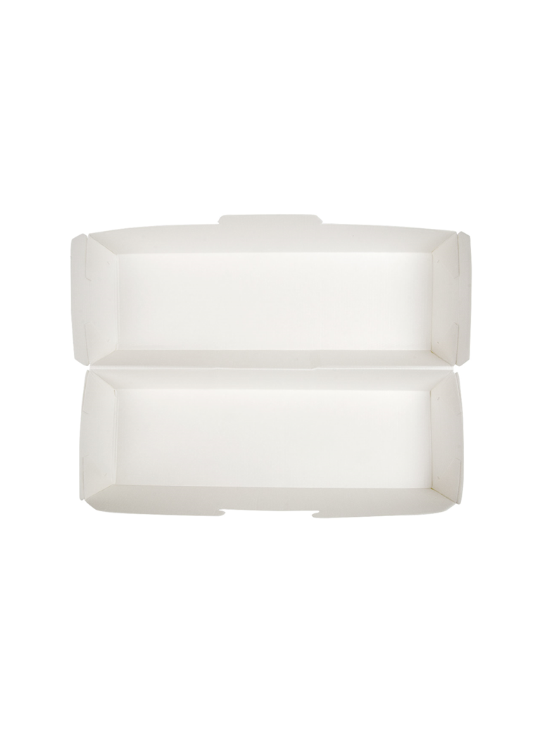 Dėžutė THEPACK HOT DOGS (balta, 23,2 x 9 x 6,3 cm., 50 vnt.)