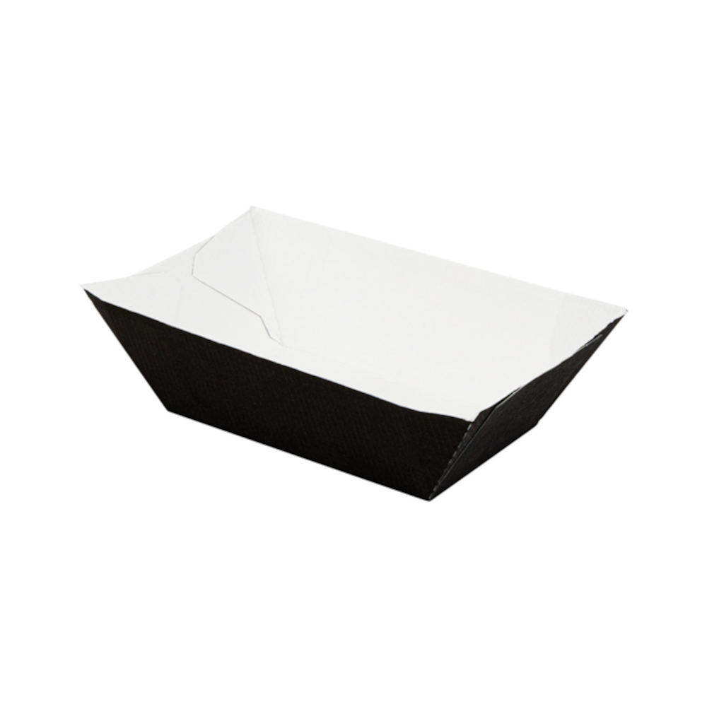 Vienkartinė lėkštė - dubuo THEPACK (juoda, 8,5 x 5 x 4 cm., 200 vnt.)