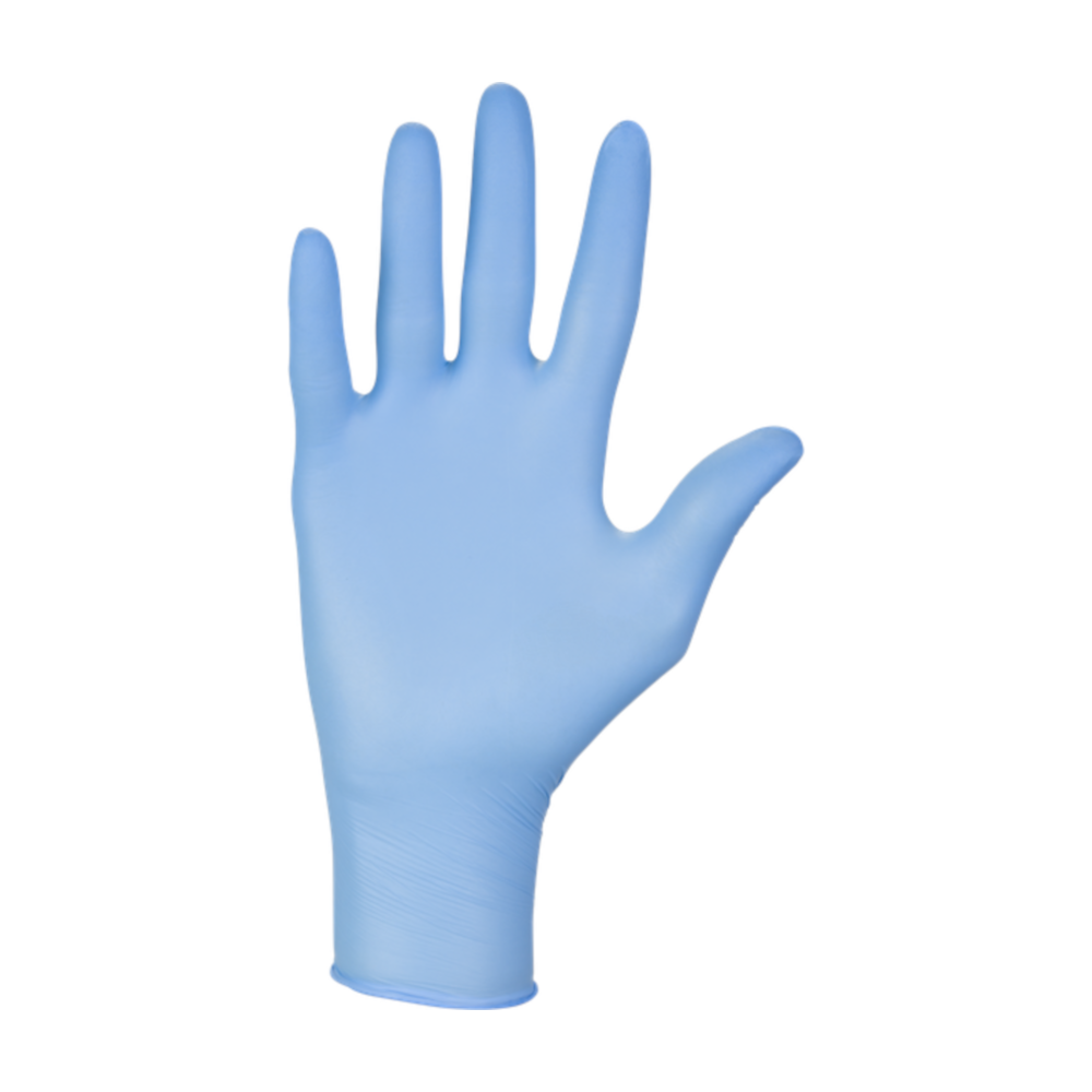 Blue nitrile gloves (M...