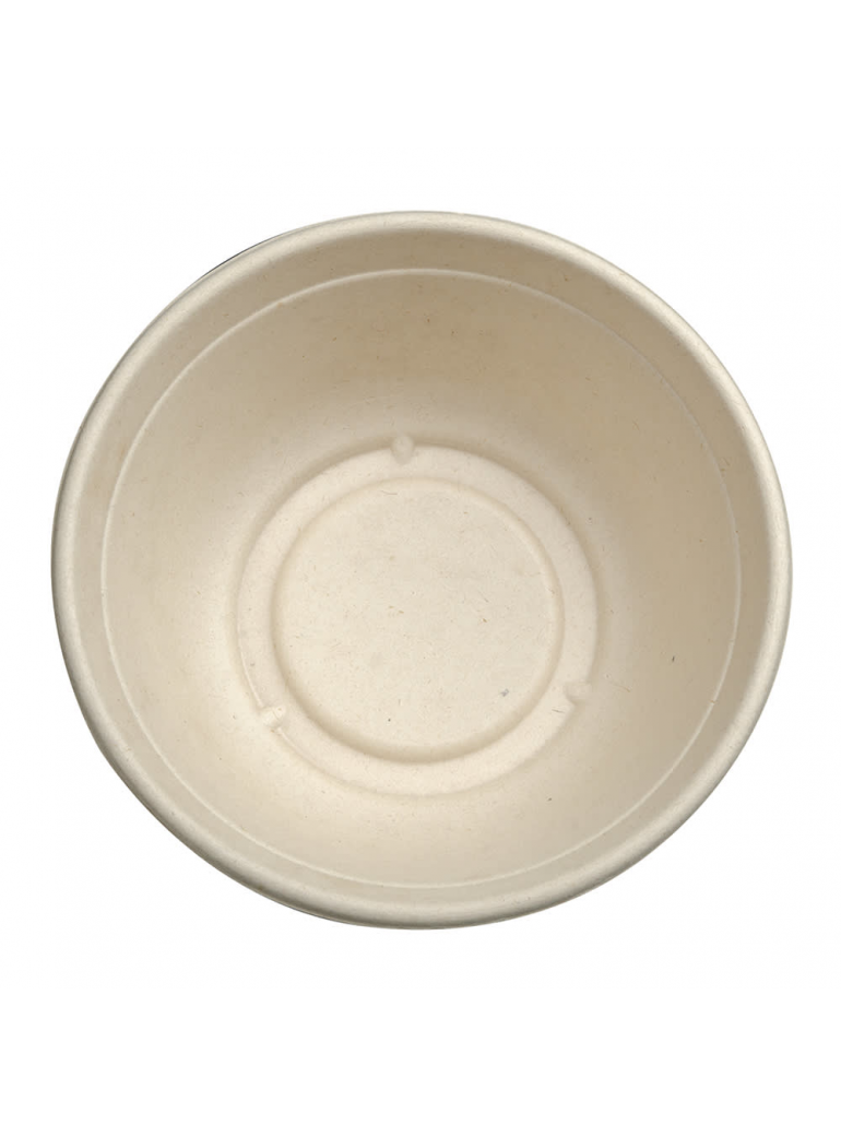 Vienkartinis dubuo iš cukranendrių (1200 ml., Ø20,4 cm., H7,1 cm., 50 vnt.)