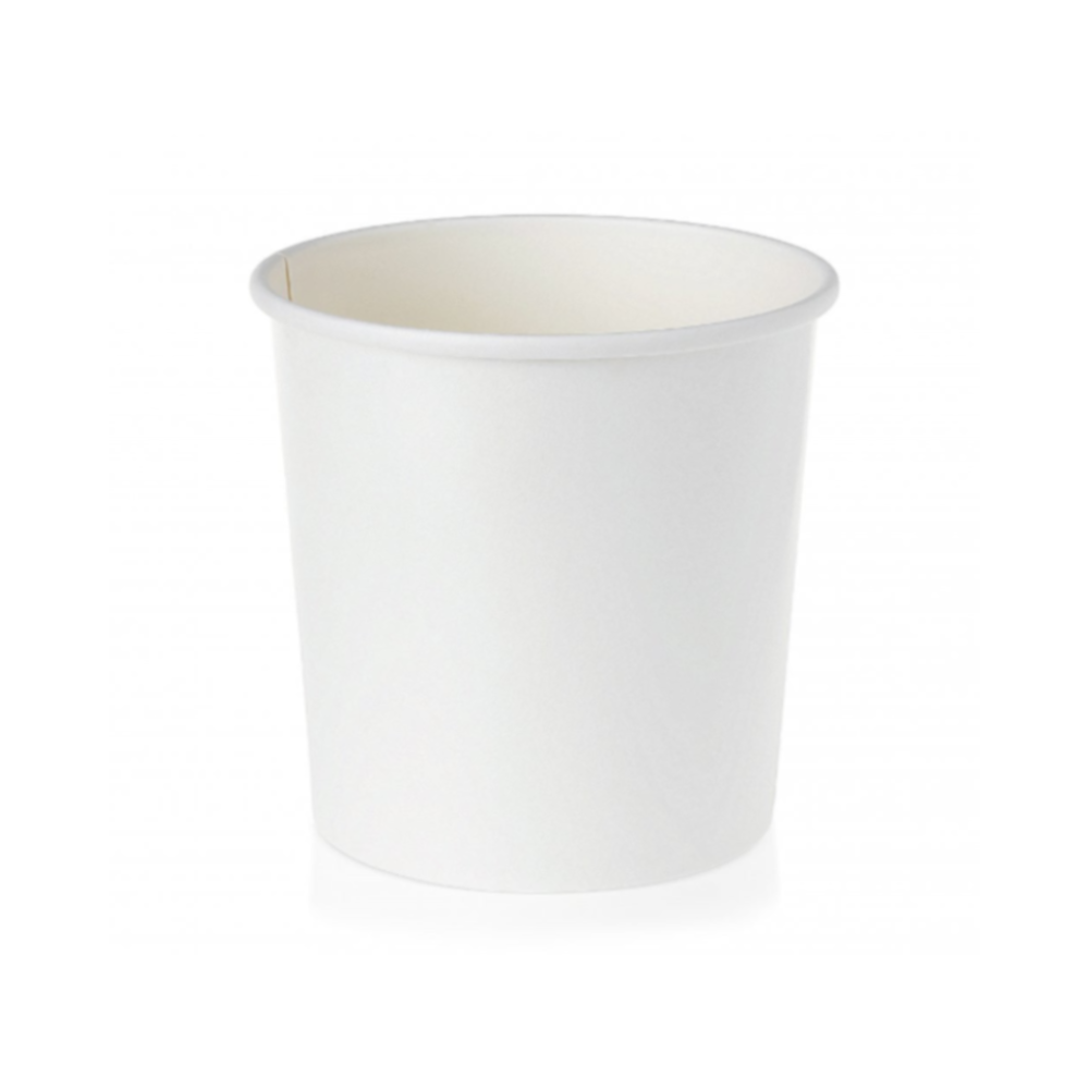 Vienkartinis indelis ECO SOUP (baltas, 450 ml., Ø7 cm., H10 cm., 50 vnt.)