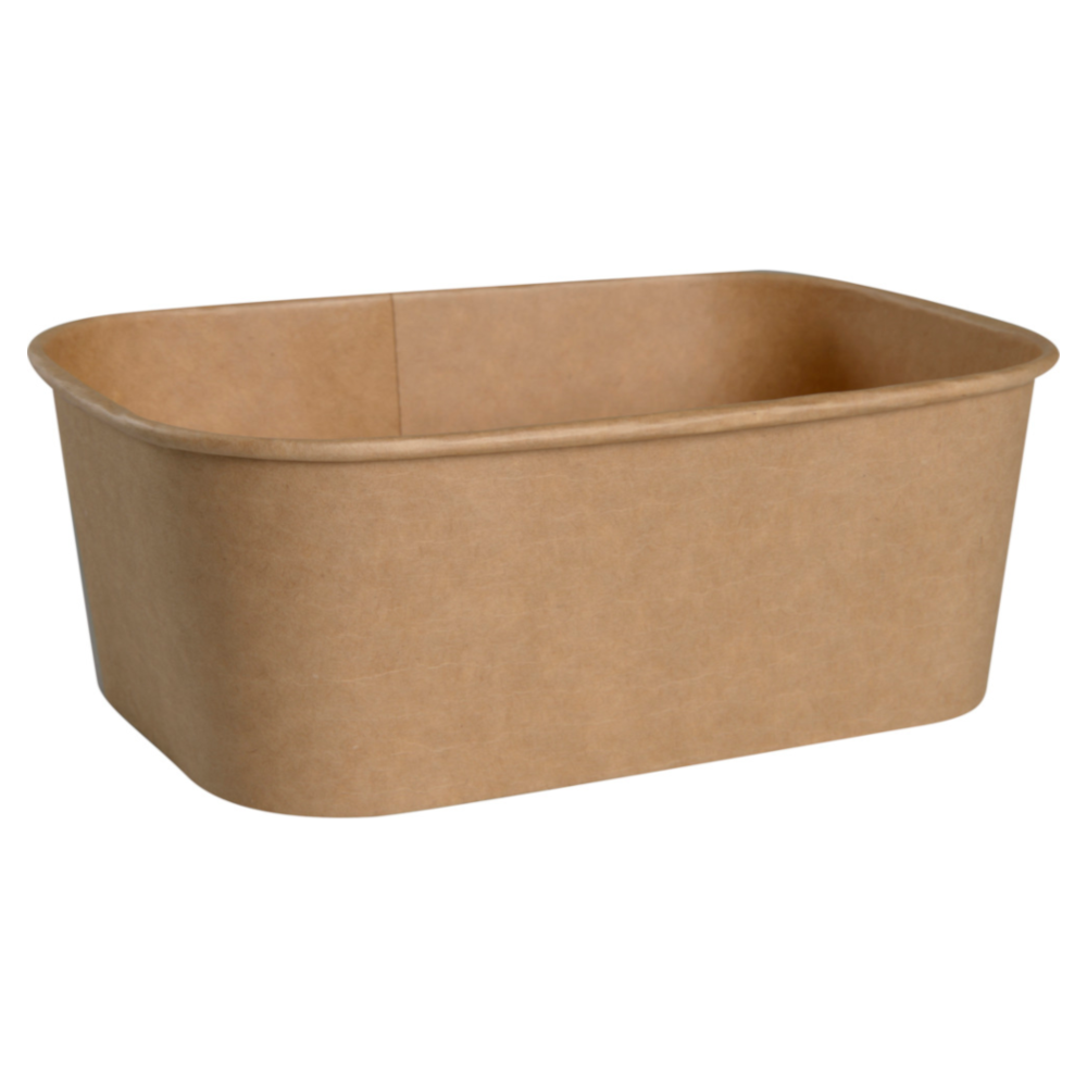 Vienkartinis indelis KRAFT keturkampis (750 ml., 50 vnt.)