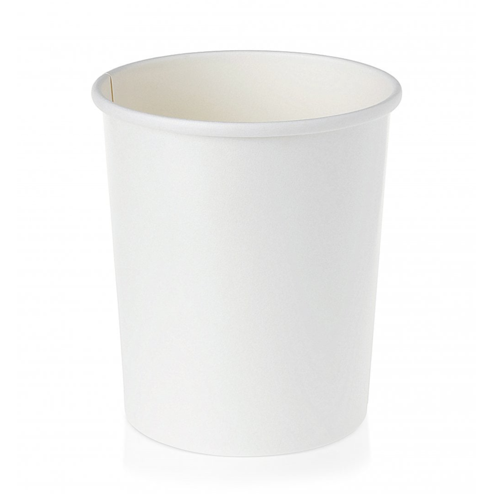Vienkartinis indelis ECO SOUP (baltas, 960 ml., Ø9 cm., H13 cm., 50 vnt.)