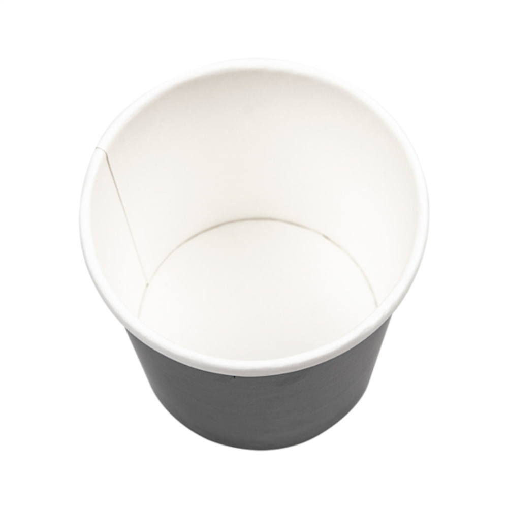 Vienkartinis indelis ECO SOUP su dangteliu (juodas, 760 ml., 25 vnt.)