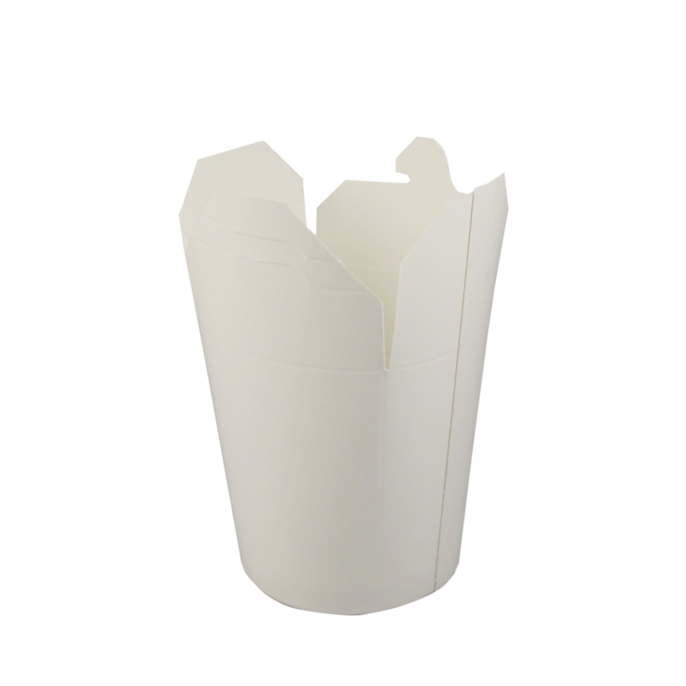 Vienkartinė dėžutė WOK (balta, 500 ml., 50 vnt.)