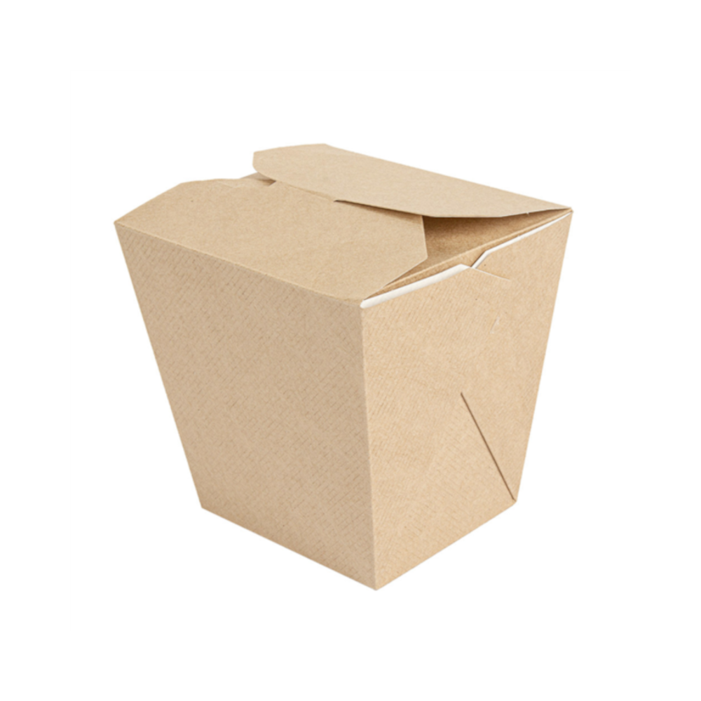 Vienkartinė dėžutė WOK THEPACK (ruda, 780 ml., 40 vnt.)