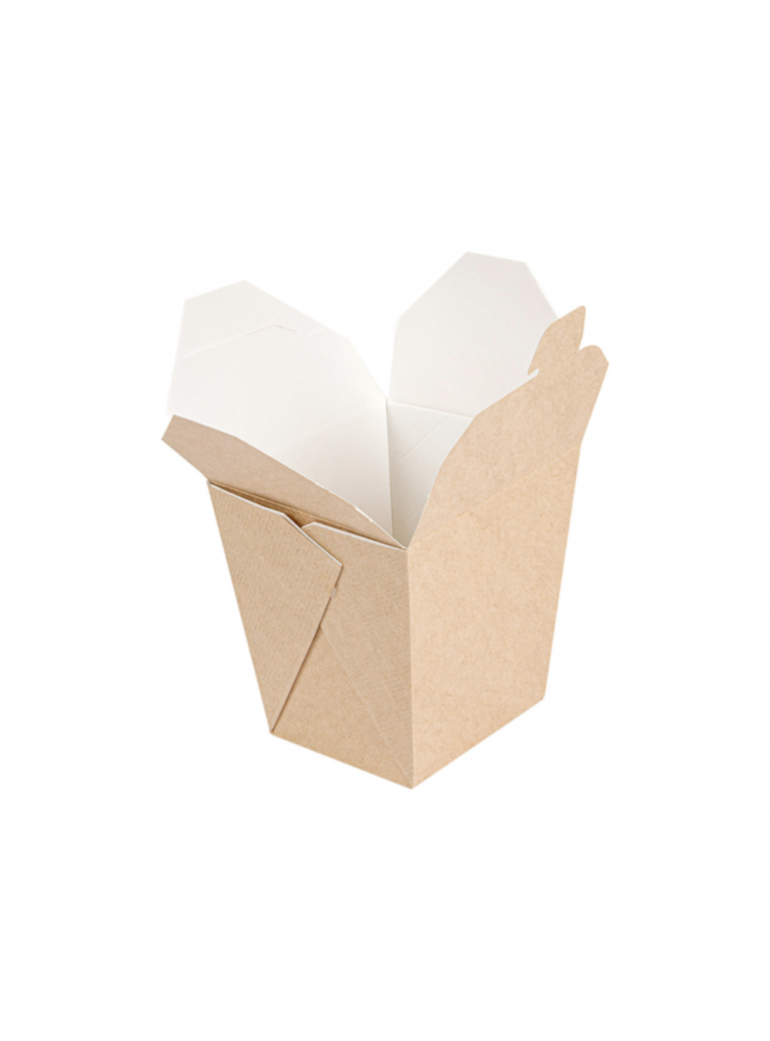 Vienkartinė dėžutė WOK THEPACK (ruda, 780 ml., 40 vnt.)