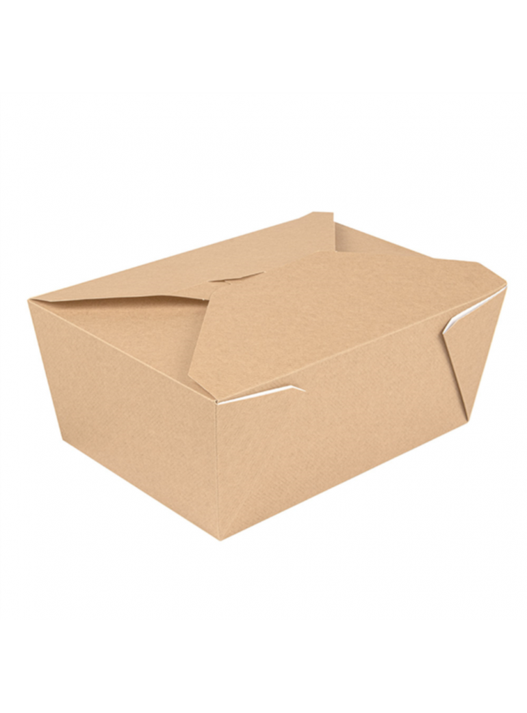 Disposable box THEPACK AMERIKA (brown, 2880 ml., 50 pcs.)